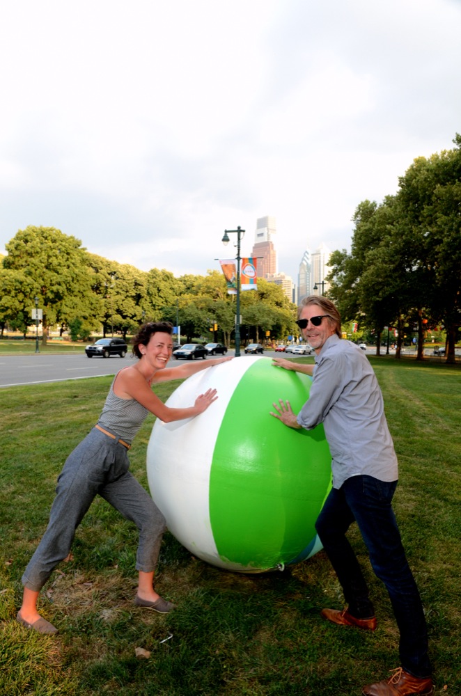 Michael Garden (Design Philadelphia) and Liz Maillie (Fundraiser For The Rail Park)