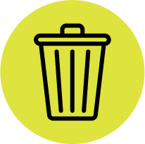 Dispose all trash