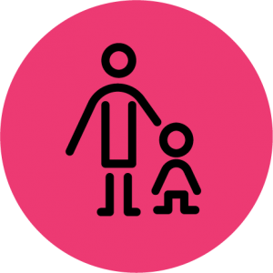 Adult with child