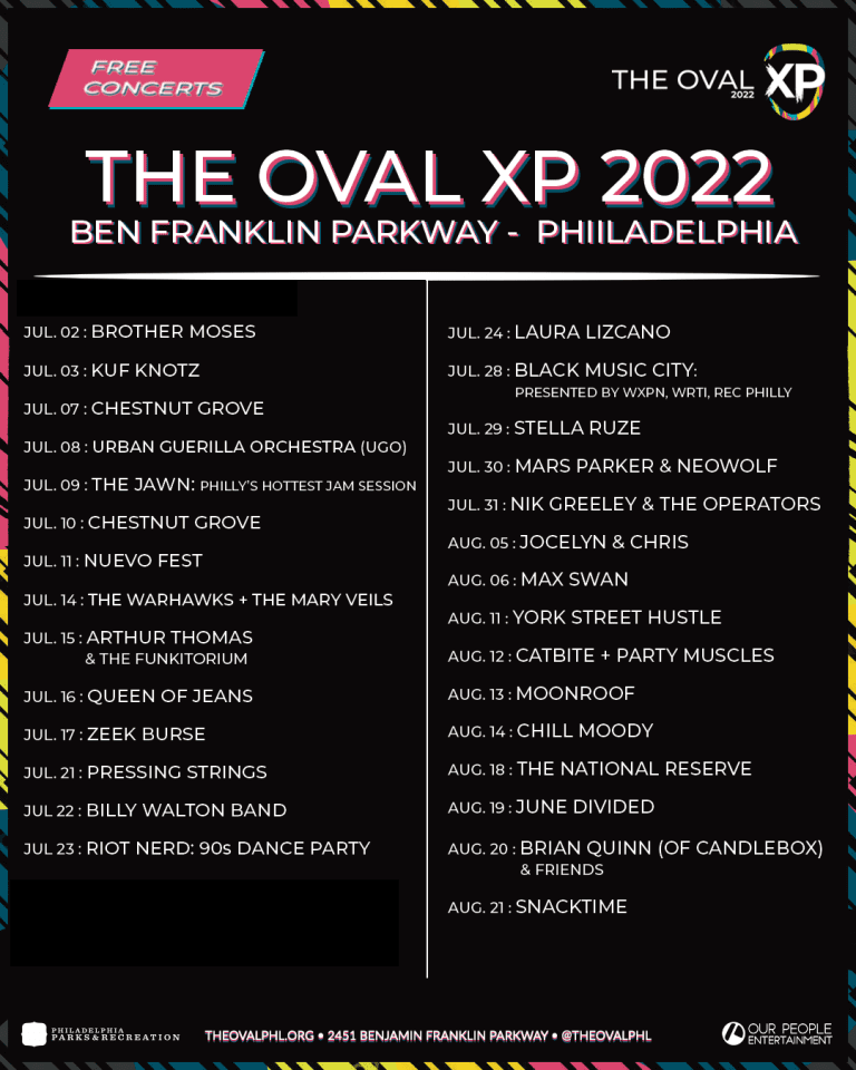 Oval XP Calendar for July